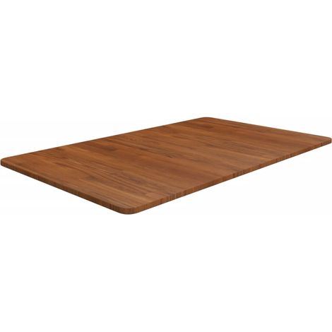 Bathroom Countertop Dark Brown 100x60x1.5cm Treated Solid Wood vidaXL