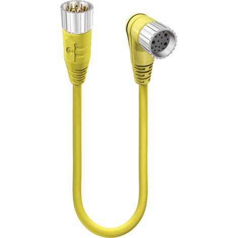 Lumberg Automation 2345 Sensor-/Aktor-Anschlussleitung M23 Stecker, gerade, Kupplung, gewinkelt 5.00 (1/2)
