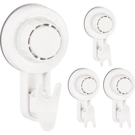 Set di 4 ganci a ventosa singola/doppia 2 in 1, capacità 5 kg, resistenti. (1/5)