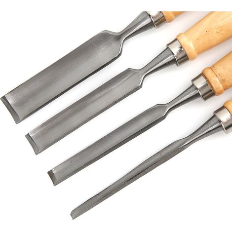 Set mit 4 halbrunden Holzmeißeln zum Schnitzen und für Holzarbeiten (1/5)