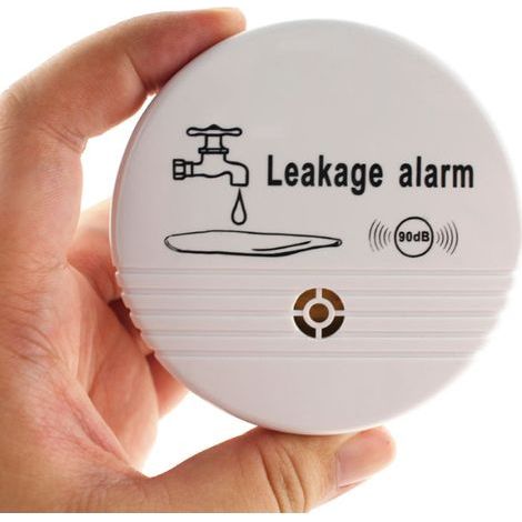 Détecteur de fumée-Alarme de fuite d'eau, alarme de niveau d'eau, capteur de débordement et de fuite, alarme de réservoir d'eau de baignoire pleine (1/5)