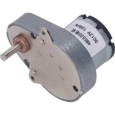Gleichstrom-Getriebemotor, 10 U/min, Aluminium-Messing-Exzenterwelle, robustes Lager, Drehzahlreduzierung, 12 V DC (1/5)