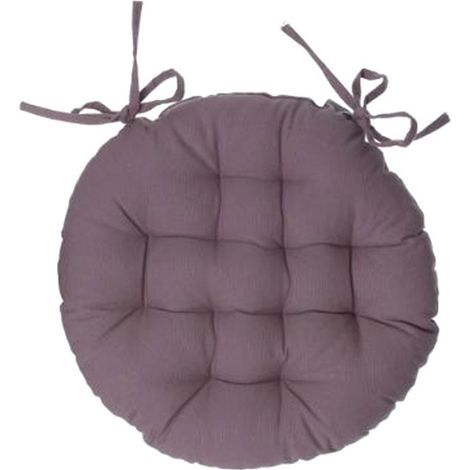 Galette de Chaise Ronde "Leana" 38cm Taupe