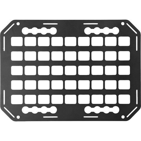 Support de panneau Molle pour lit de camion, 11x15,3x0,1 pouces, en aluminium, organisateur de stockage de marchandises sur piste en L pour voitures, SUV, pick-up, camping-car