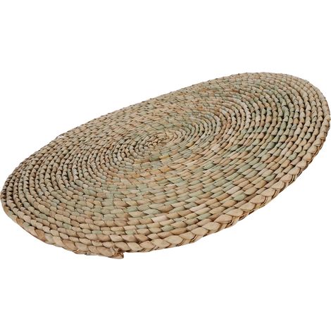 Lot de 2 futons en paille faits main, coussins de méditation pour le yoga, coussins pour fenêtres en baie, futons en paille de style japonais et chinois (1/5)