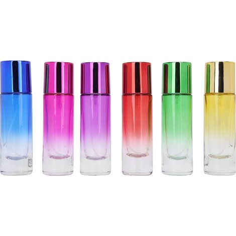 6pcs 30ml Vaporisateur, Bouteille De Parfum en Verre Bouteille De Presse De Parfum en Verre Vide Rechargeable Portable (1/5)