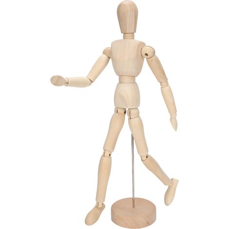 Figurine en bois articulée pour dessin, modèle humain à membres mobiles, décoration artistique maison (1/5)