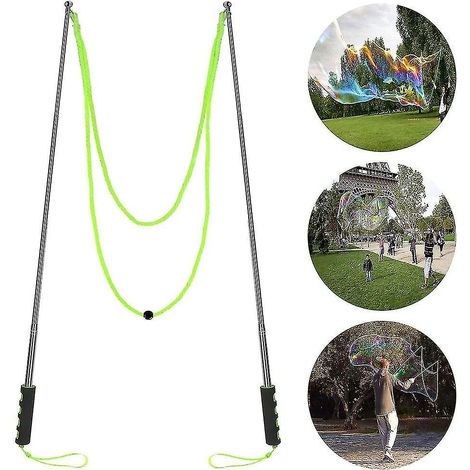 Giant Bubble Wand Stainless Steel Telescopic Design Bubble Blower Wands Outdoor Giant Bubble Maker Toys (1/5)