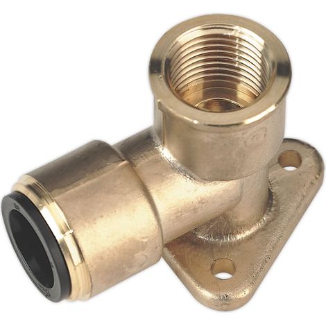 Sealey Wingback Air Pipe Elbow 15mm x 1/2BSP Brass John Guest Speedfit CAS15BWE (1/5)