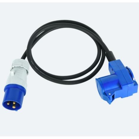 Verlängerung mit neoprenkabel electraline 46150-1,5 meter-3g1,5mmq