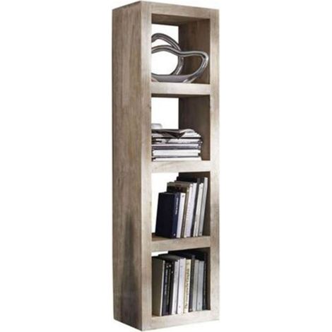 Regal Akazie 48x35x174 white stone getüncht NATURE WHITE 52