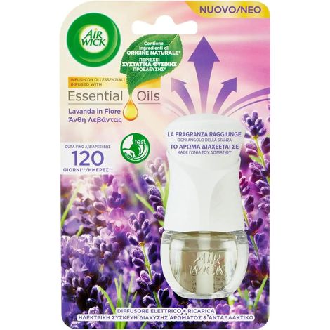 Airwick Kit Diffusore Elettrico di Oli Essenziali Con Fragranza Lavanda 19ml (1/5)