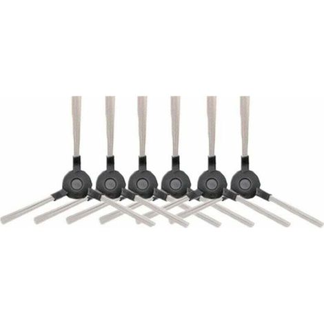 6 Brosses Latérales, XU, Compatible Robot Aspirateur Amibot Pure/Pulse/Prime -