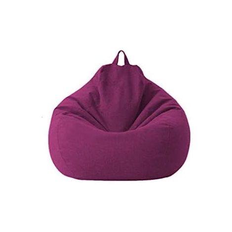 Housse de canapé lazy en tissu moelleux, sans remplissage, feuilletée, pour fauteuil inclinable, siège pouf, salon (Violet, 70 x 80 cm)–DELKEVIC