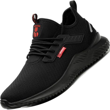 Chaussures de Sécurité Hommes Femmes Légère Basket Securite Confortable Antidérapante Chaussures de Travail Respirantes. 42