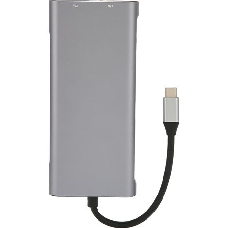 Hub USB-C 4K haute définition, transmission 5 Gbit/s, charge rapide PD, station d'accueil en alliage d'aluminium USB-C (1/5)