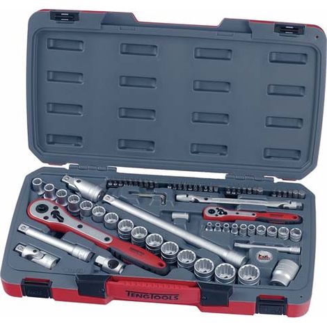 Juego de llaves de vaso combinados, 1/4-1/2, T1272, 72 piezas TENGTOOLS 174580100