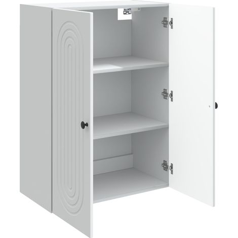 Armadietto a muro Mobiletto a muro Bianco 66 x 34,5 x 90 cm Legno ingegnerizzato DAS531396 (1/5)