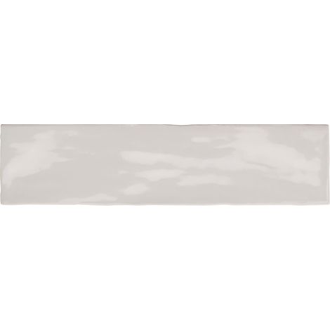 Carrelage effet Zellige Gris 30x7,5x0,82 cm Brillant Novaril - Mur intérieur (vendu par carton de 0,5 m²) - RO'MA CARRELAGE