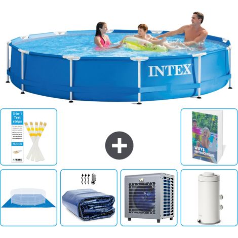 Intex Piscina con struttura Rotonda - 366x76 cm - 7-pezzi S104 (1/5)