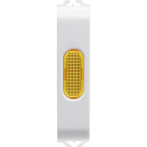 VOYANT DE SIGN. AMBRE 1/2M BLANC SAT. GEWISS GW15644