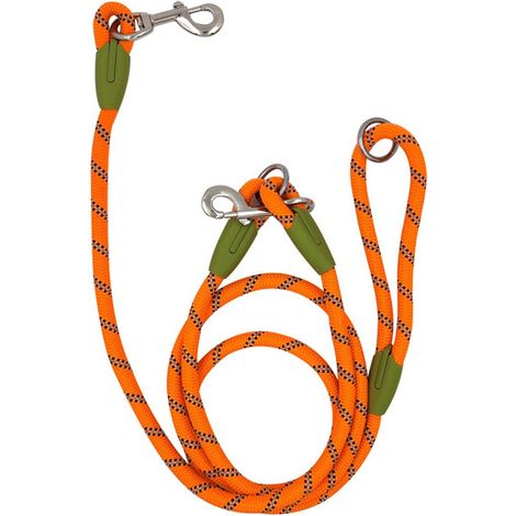 Questo guinzaglio è adatto a cani di taglia grande, media e piccola e facilita la corsa, le passeggiate e l'addestramento. È realizzato in nylon molto resistente. (1/5)
