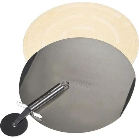 CAMPINGAZ piedra pizza barbacoa 33 cm + cortapizza , Piedra pizza barbacoa 33 cm. -Marca: Campingaz. -Esta magnífica piedra para pizza de Campingaz es compatible con el Módulo Culi
