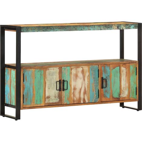 Credenza 120x30x75 cm in Legno Massello di Recupero vidaXL (1/5)