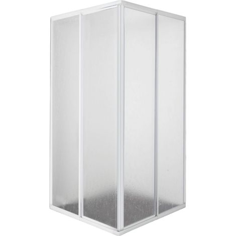 Eckduschkabine AC90W Acryl Glas 73-88 cm x 73-88 cm x 185