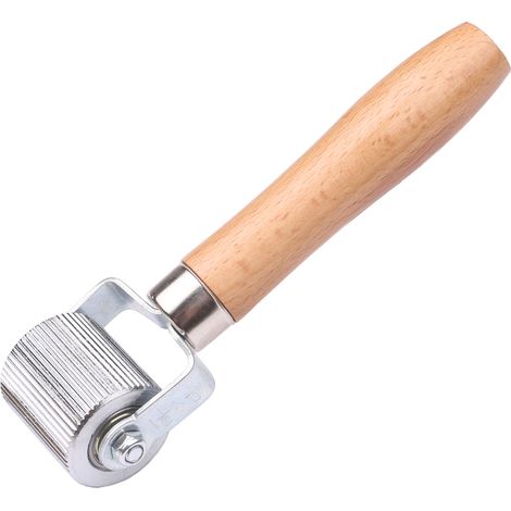 Rouleau à rustines avec manche en bois, outil de réparation de chambres à air pour pneus crevés (6 mm/20 mm/40 mm) (1/5)