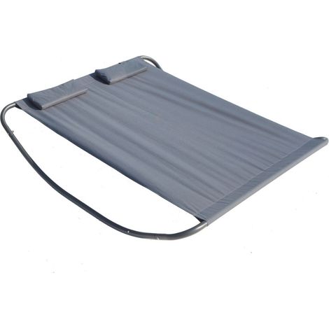 Concept-Usine – Transat à bascule 2 places en acier – Toile 100% polyester – Dimensions 196,5 x 173 cm – Confort optimal pour jardin (1/5)