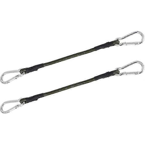 Lot de 2 sangles en caoutchouc robuste de 30 cm pour le camping, les bagages et les voyages. (1/4)