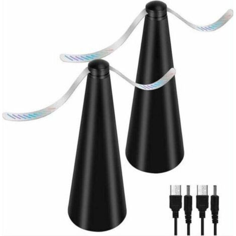 Set mit 2 chemikalienfreien, fliegenabweisenden Ventilatoren – Tragbar, leicht und leise – Ideal für Picknicks, Essen im Freien und Terrassen (1/5)