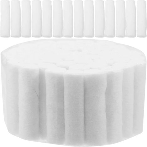 250 rouleaux de coton médical jetables, rouleaux de coton dentaire, bouchons pour saignements de nez-3.80X1.00X1.00CM-White
