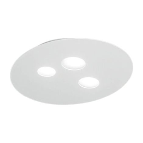 Plafonnier Luna P/P 3Xgx53 Max 3X8W Blanc - Structure En Métal Et Diffuseur En Aluminium - Gea Luce - Éclairage D'Intérieur (1/3)