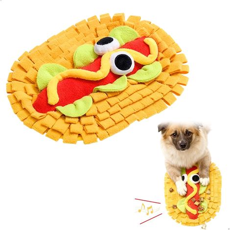 Alfombra olfativa para perros, alfombra olfativa lavable de forro polar para gatos, juegos antideslizantes de inteligencia para mascotas pequeñas y medianas, entrenamiento cognitivo enriquecedor. (1/5)