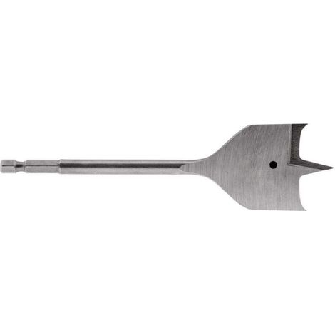 Mèche À Bois Plate - Diamètre 40 mm - Longueur Totale 152 mm - Tige Hexagonale 6,3 mm - Acier Au Carbone Trempé - 1 Pièce