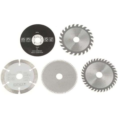 Saw blades - Circular saw blade for carbide mini 15 mm inner diameter 85 mm for cutting tool 5 pieces (1/4)