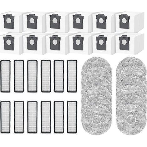 Pour Cecotec Conga X100/X100 X-Treme pièces de rechange filtre HEPA chiffon de serpillière sacs à poussière (1/5)