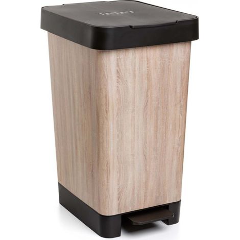 CUBO PEDAL 25L SMART DECO MADERA