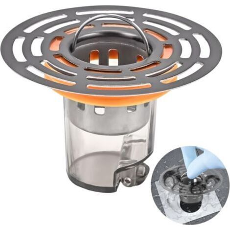Clapet anti-odeur pour siphon de sol – Plastique ABS – Crépine inox – Diamètre 3,2 à 4,3 cm – Installation facile pour cuisines et salles de bains (1/4)