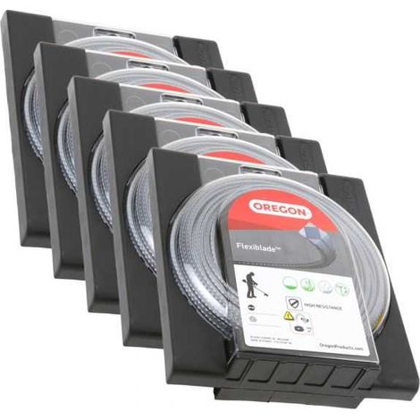 Fil Oregon FlexiBlade 2,5 mm x 53 m Carré Cranté Blister par 5 (1/5)