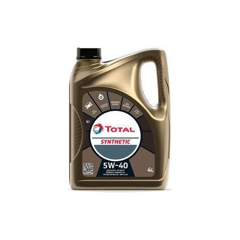 OLIO LUBRIFICANTE TOTAL SYNTHETIC 5W40 4 L - 3 pezzi