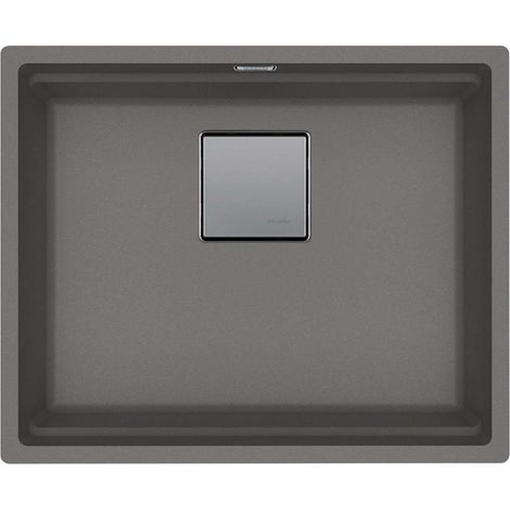 Franke Kubus 2 - Fregadero de fragranite KNG 110-52, 56x46 cm, piedra gris 125.0641.422