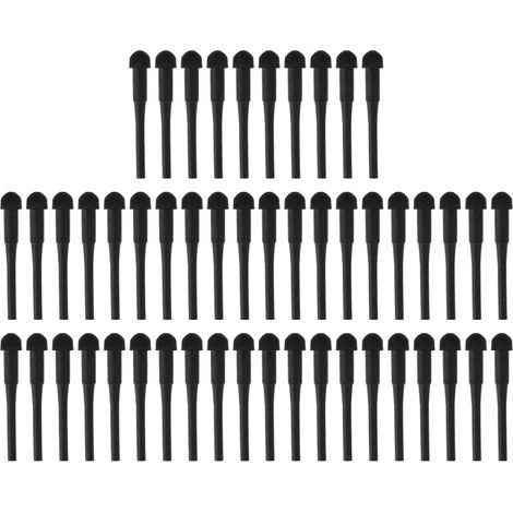 50 Embouts Silencieux en Caoutchouc pour Ciseaux de Coiffure/barbier Noirs (3 mm) (1/5)
