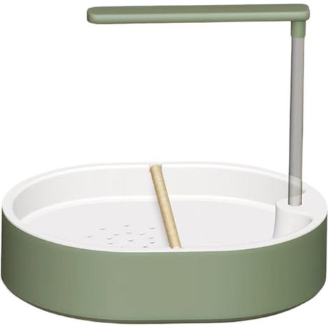 Bain d'oiseaux Automatique, Fontaine Automatique Circulante pour Oiseaux avec Robinet, Douche pour Perroquet en Cage pour Calopsitte, Perruche Inséparable