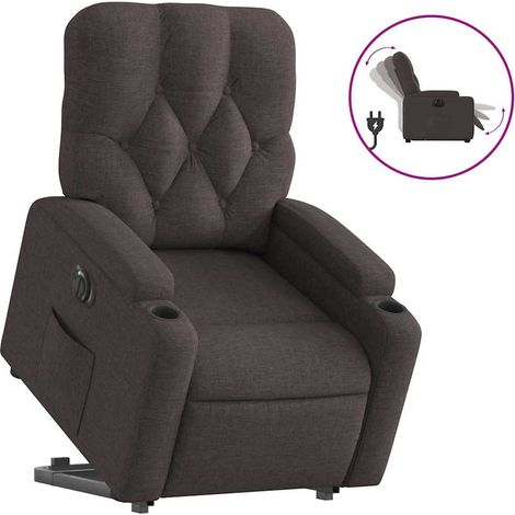 Maison Exclusive - Relaxsessel mit Aufstehhilfe Elektrisch Dunkel