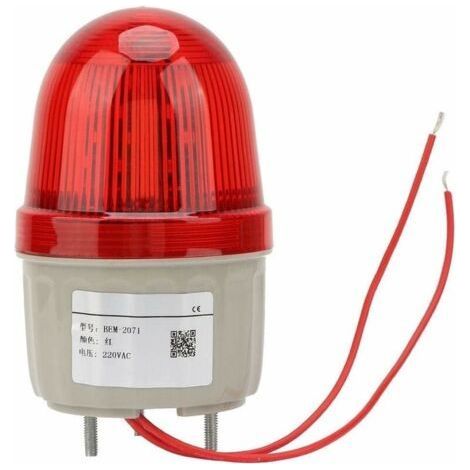 LED Lumière de Signal Stroboscopique 220V AC/3W, LED Clignotant Phare Lampe d\\'Avertissement de Alarme Lumière, Boulon de Fixé, Diamètre 75mm (1/5)