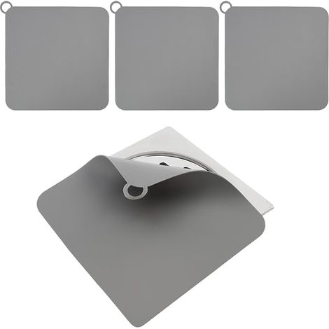 3PCS Anti-Odour Silicone Shower Cap, 20 x 20 cm Square Siphon, Küche, Bad Anti-Geruch-Abflussabdeckung, Universal for Bathroom and Kitchen, Hygiene and Odour Protection (1/5)
