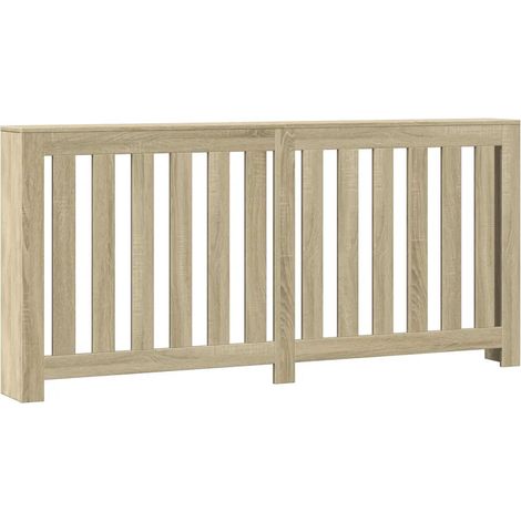 Cubrerradiador moderno con estante funcional 175 x 20 x 82 cm madera contrachapada roble sonoma 020049836 (1/5)